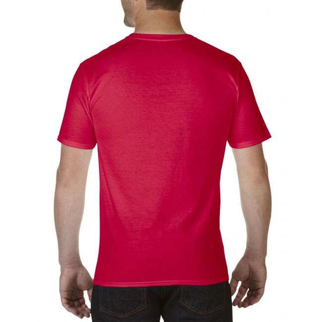 Premium cotton® adult v-neck t-shirt culoare red marimea 2xl