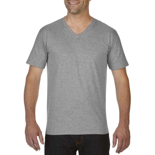 Premium cotton® adult v-neck t-shirt culoare rs sport grey marimea l