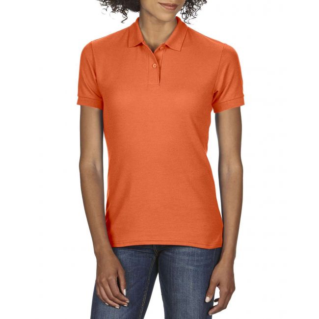 Dryblend® ladies' double piquÉ polo culoare orange marimea l