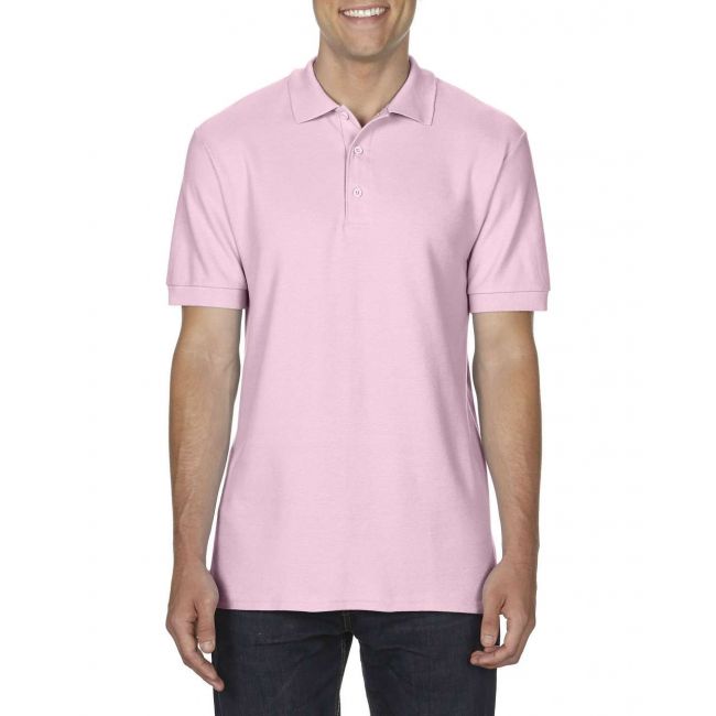 Premium cotton® adult double piquÉ polo culoare light pink marimea 2xl