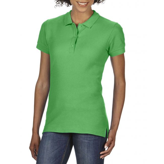 Premium cotton® ladies' double piquÉ polo culoare irish green marimea 2xl