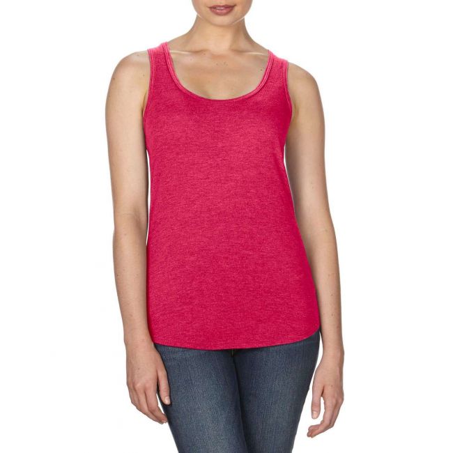 Women’s tri-blend racerback tank culoare heather red marimea 2xl