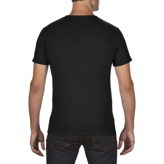 Adult tri-blend v-neck tee culoare black marimea xl