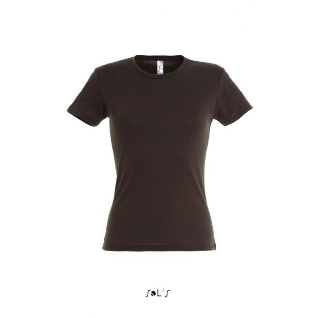 Sol's miss - women’s t-shirt culoare chocolate marimea s