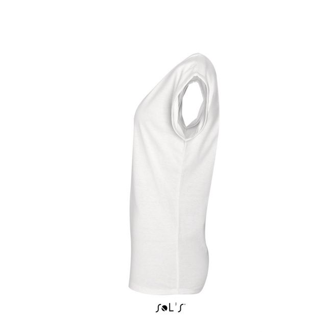 Sol's melba - women’s round neck t-shirt culoare white marimea l