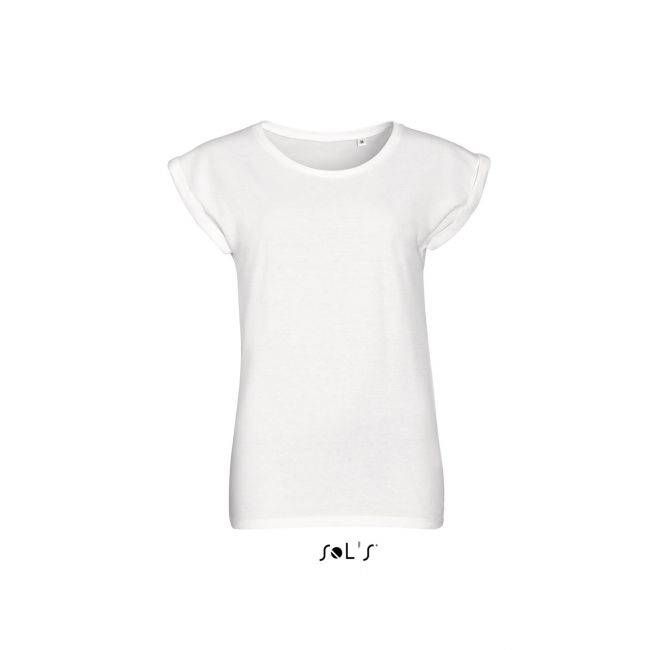 Sol's melba - women’s round neck t-shirt culoare white marimea s