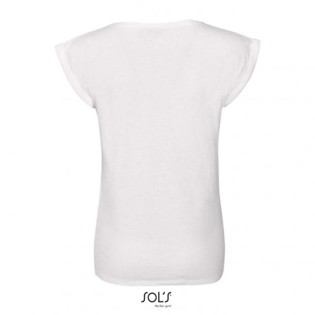 Sol's melba - women’s round neck t-shirt culoare white marimea s