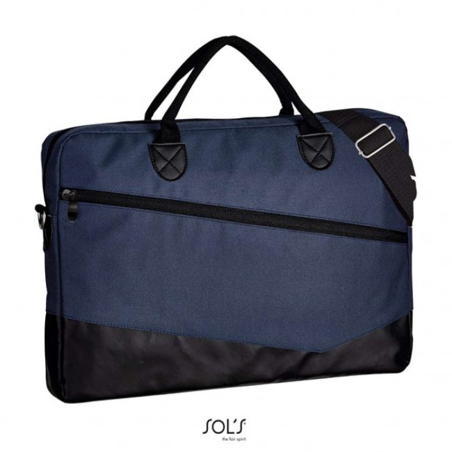 Sol's manhattan - 600d polyester briefcase culoare french navy marimea u