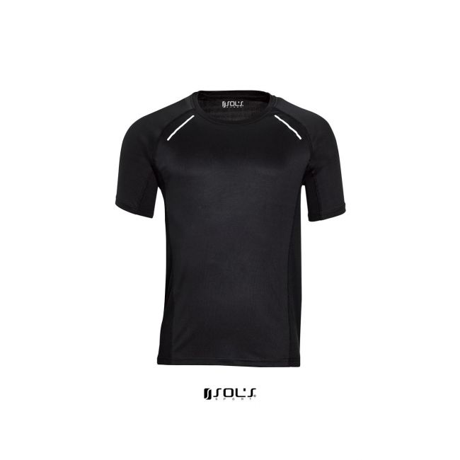 Sol's sydney men - short sleeve running t-shirt culoare black marimea m