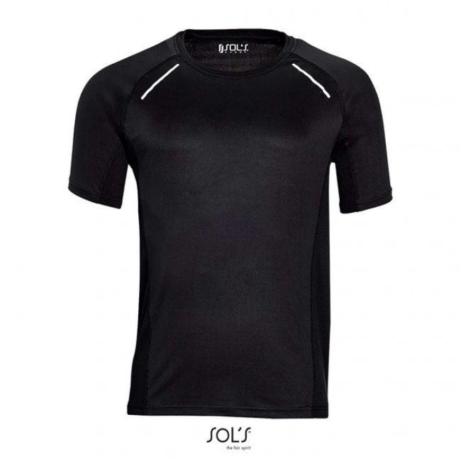 Sol's sydney men - short sleeve running t-shirt culoare black marimea m