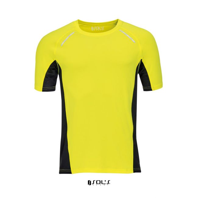 Sol's sydney men - short sleeve running t-shirt culoare neon yellow marimea s