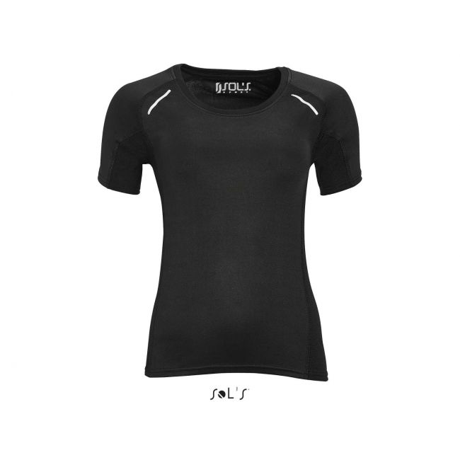 Sol's sydney women - short sleeve running t-shirt culoare black marimea l