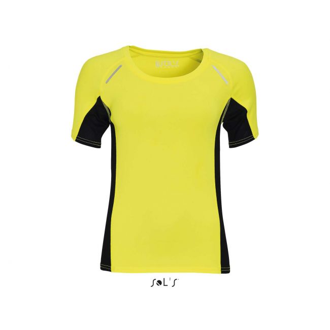 Sol's sydney women - short sleeve running t-shirt culoare neon yellow marimea xs