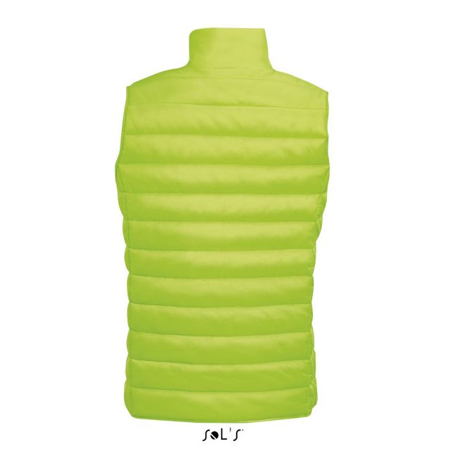 Sol's wave men - lightweight bodywarmer culoare neon lime marimea s