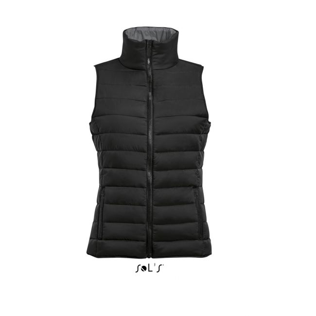 Sol's wave women - lightweight bodywarmer culoare black marimea 2xl