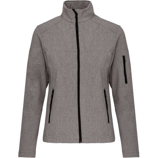 Ladies' softshell jacket culoare marl grey marimea 2xl