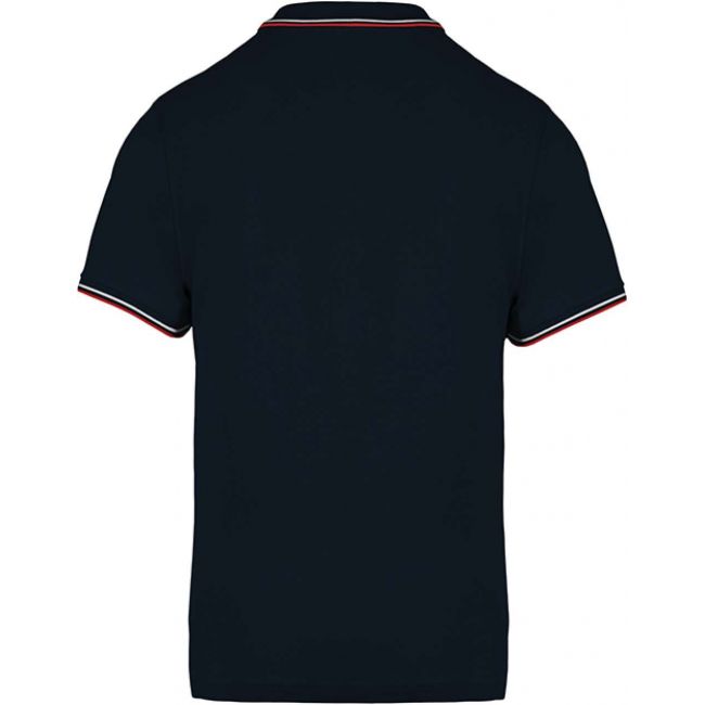 Men's short-sleeved polo shirt culoare navy/red/white marimea 2xl