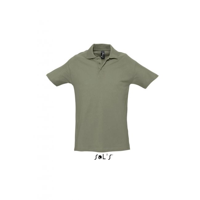 Sol's spring ii - men’s pique polo shirt culoare khaki marimea m