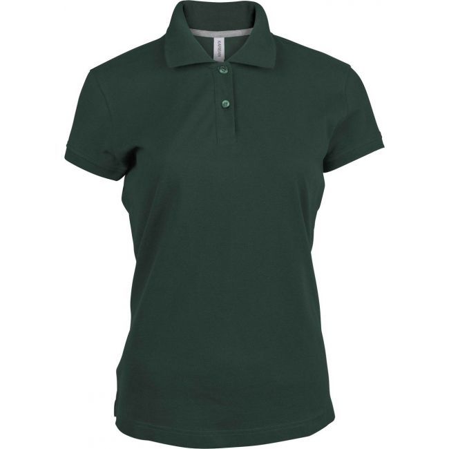 Ladies' short-sleeved polo shirt culoare forest green marimea xl