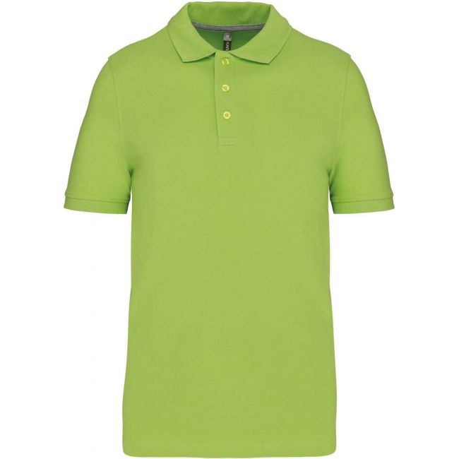 Men's short-sleeved polo shirt culoare lime marimea 3xl