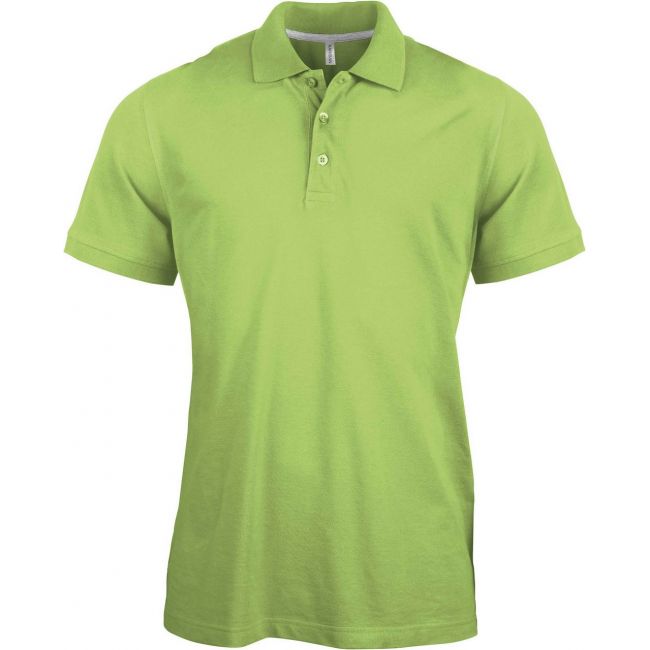 Men's short-sleeved polo shirt culoare lime marimea xl