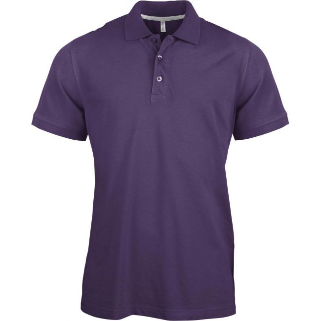 Men's short-sleeved polo shirt culoare purple marimea 3xl