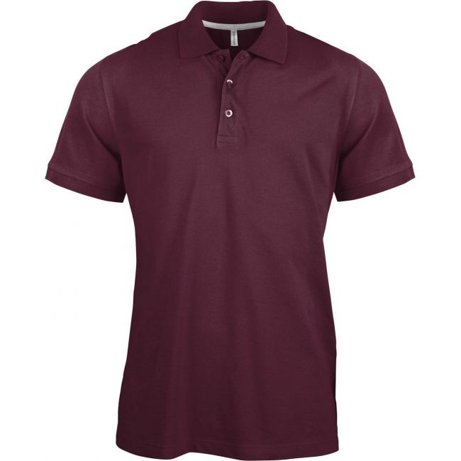 Men's short-sleeved polo shirt culoare wine marimea s