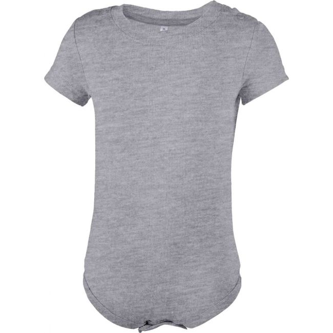 Babies' short-sleeved bodysuit culoare oxford grey marimea 12m