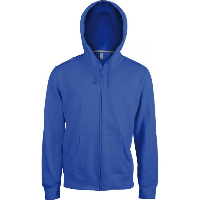 Men's full zip hooded sweatshirt culoare light royal blue marimea m