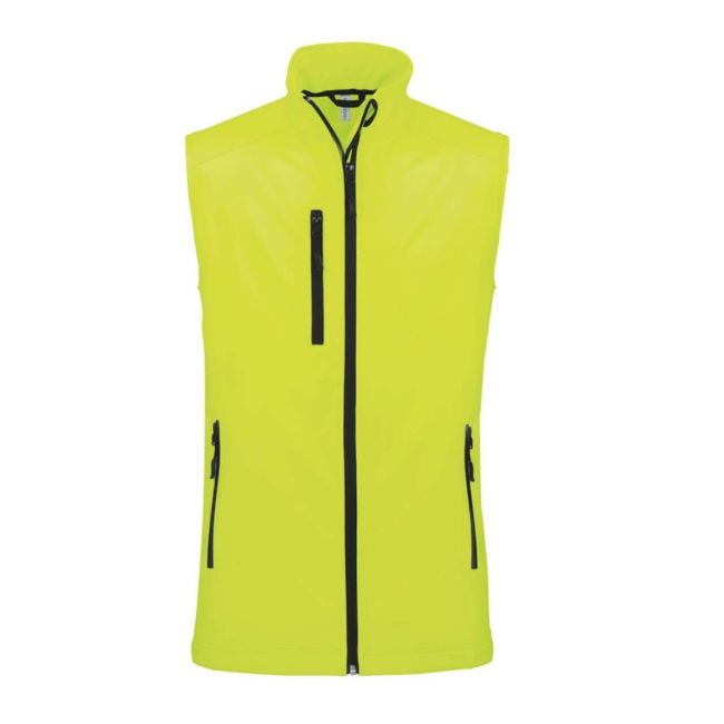 Men's softshell bodywarmer culoare fluorescent yellow marimea l