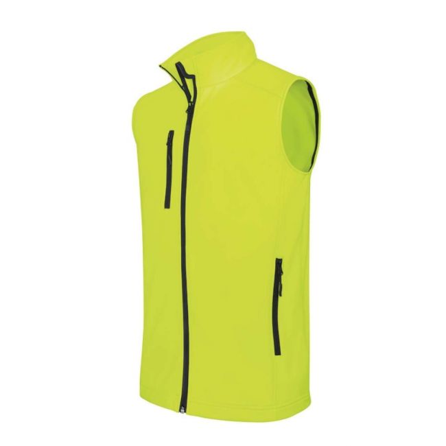 Men's softshell bodywarmer culoare fluorescent yellow marimea xl