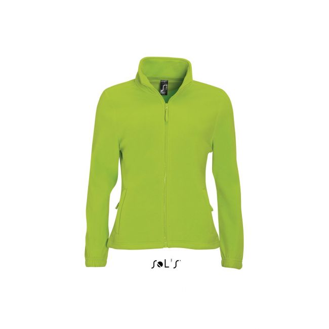 Sol's north women - zipped fleece jacket culoare lime marimea xl