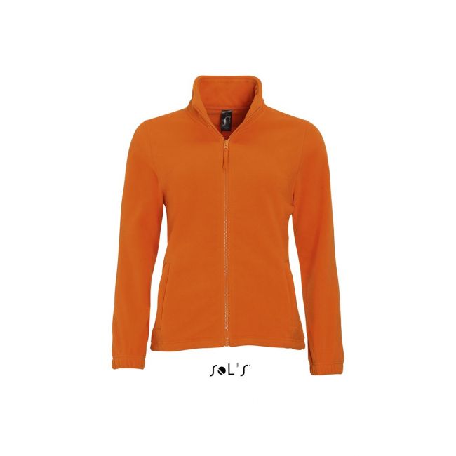 Sol's north women - zipped fleece jacket culoare orange marimea l