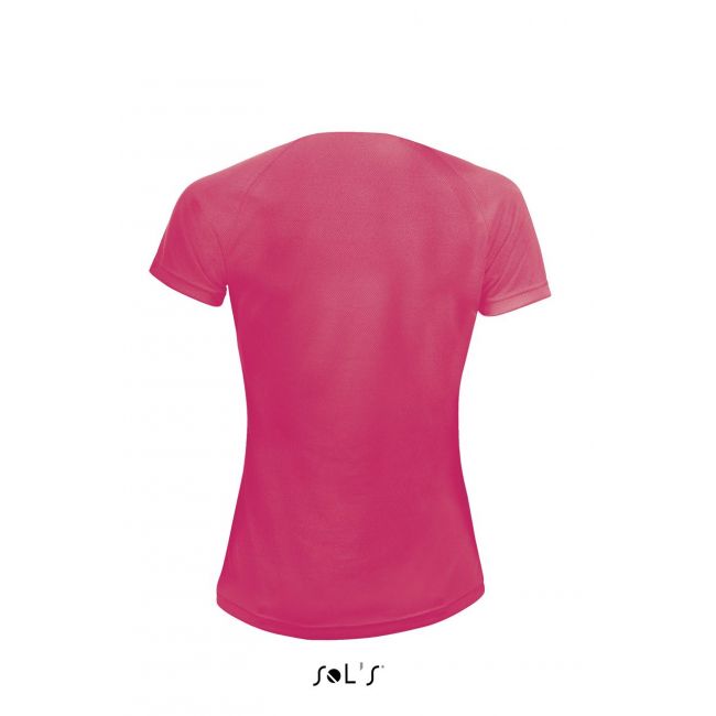 Sol's sporty women - raglan-sleeved t-shirt culoare neon coral marimea 2xl