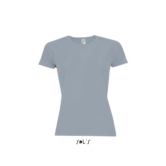 Sol's sporty women - raglan-sleeved t-shirt culoare pure grey marimea m