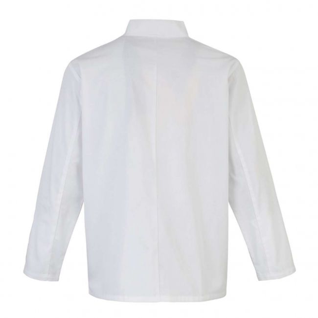 Chef's long sleeve stud jacket culoare white marimea xs