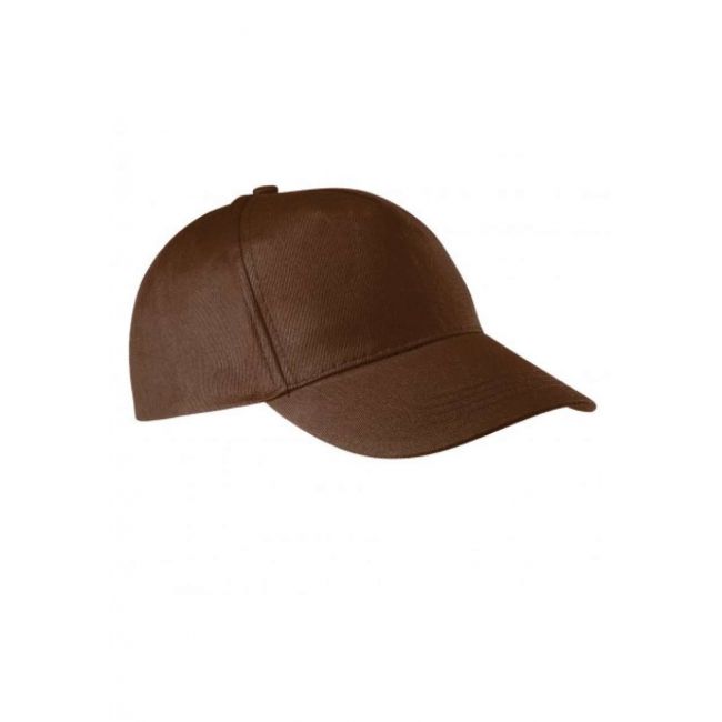 Cotton cap - 5 panels culoare chocolate marimea u