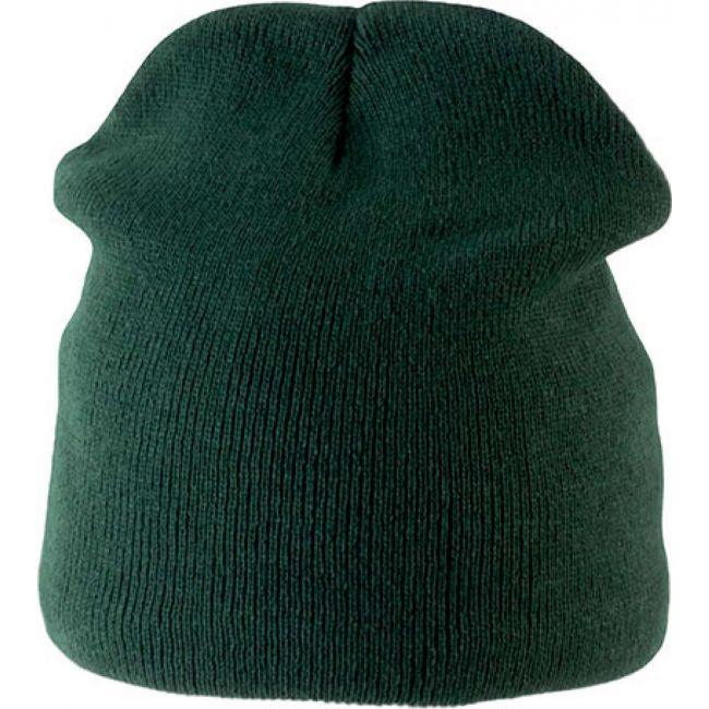 Fleece lined beanie culoare forest green marimea u