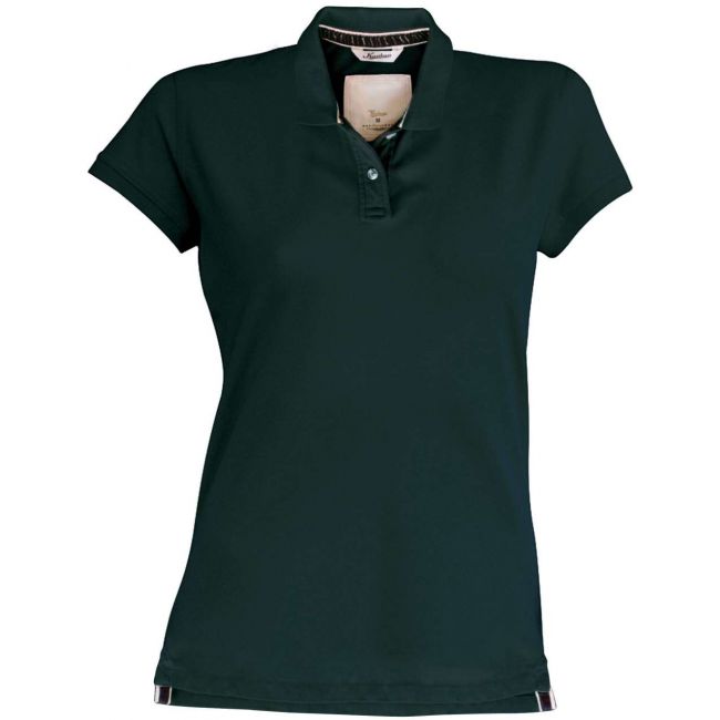 Ladies' short sleeve pique polo shirt kariban vintage culoare vintage charcoal marimea xs