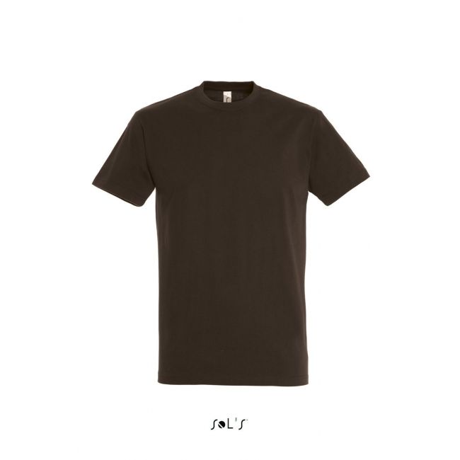 Sol's imperial - men's round collar t-shirt culoare chocolate marimea l