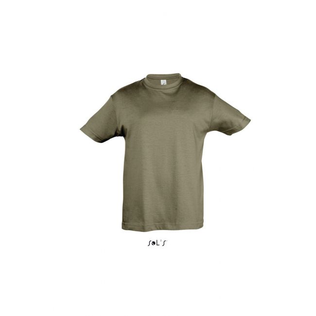 Sol's regent kids - round neck t-shirt culoare army marimea 8a