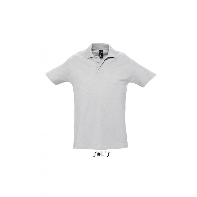 Sol's spring ii - men’s pique polo shirt culoare ash marimea s