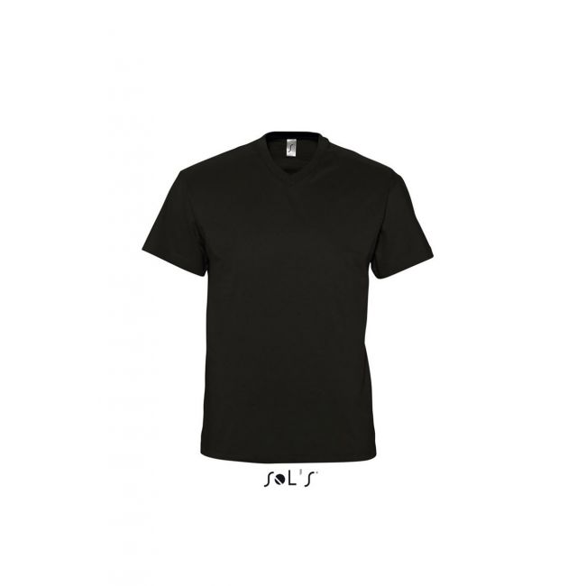 Sol's victory - men's v-neck t-shirt culoare deep black marimea m