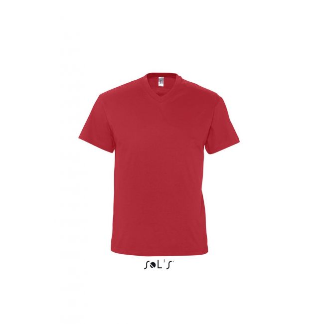 Sol's victory - men's v-neck t-shirt culoare red marimea 2xl