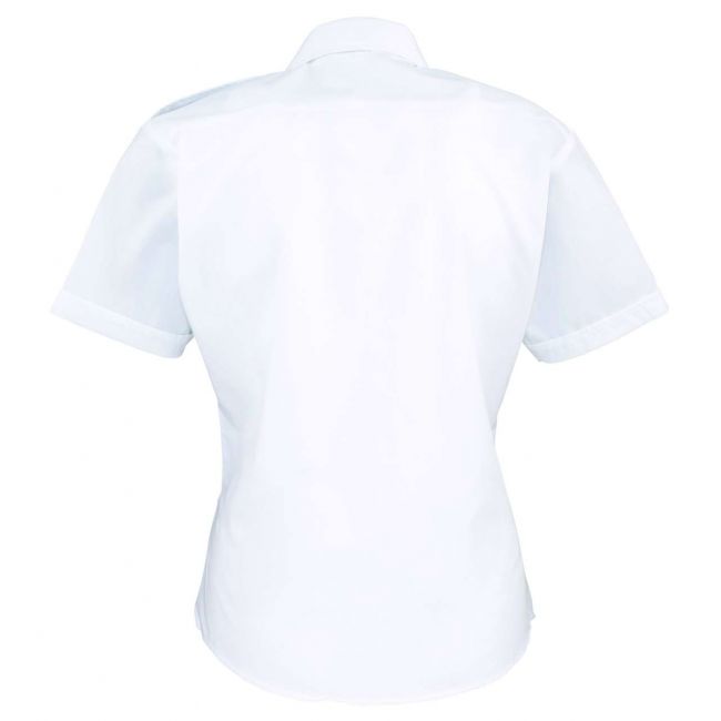 Women's short sleeve pilot shirt culoare white marimea m