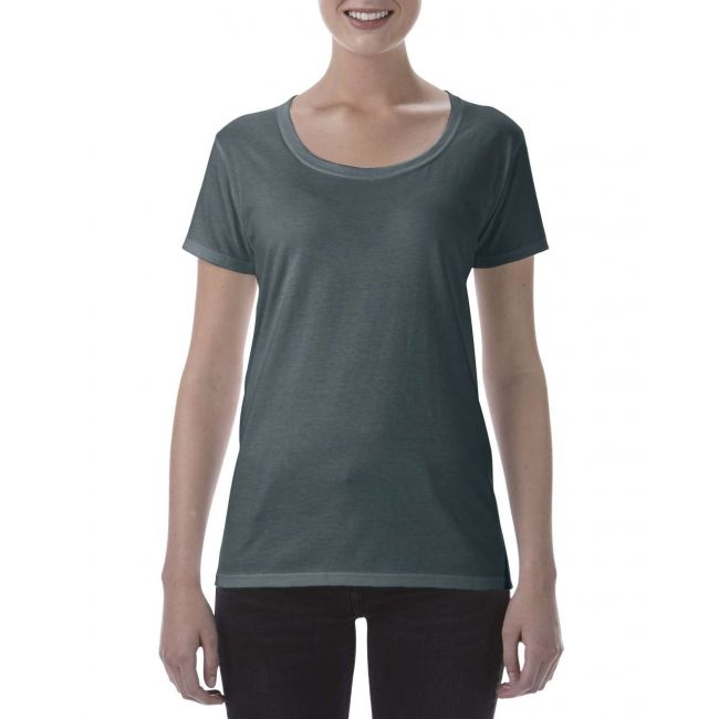 Softstyle® ladies' deep scoop t-shirt culoare dark heather marimea l