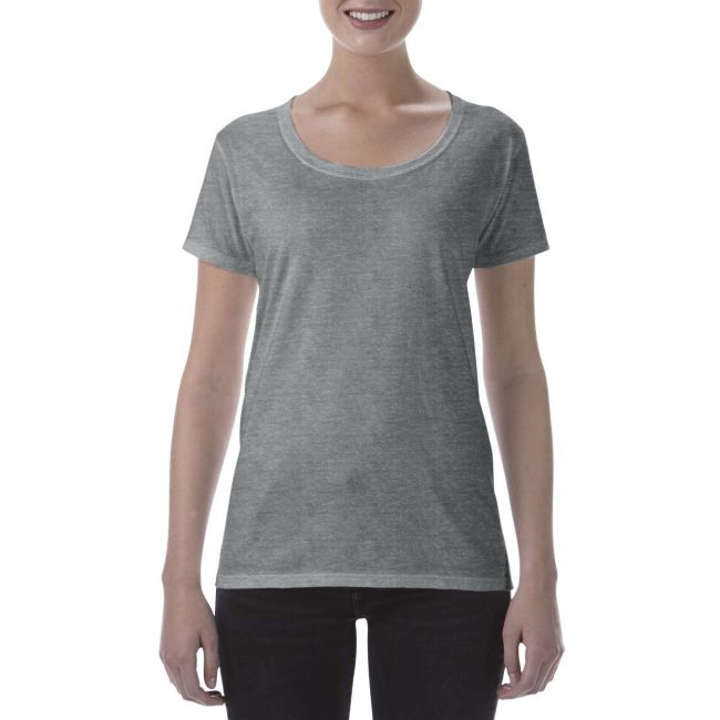 Softstyle® ladies' deep scoop t-shirt culoare graphite heather marimea 2xl