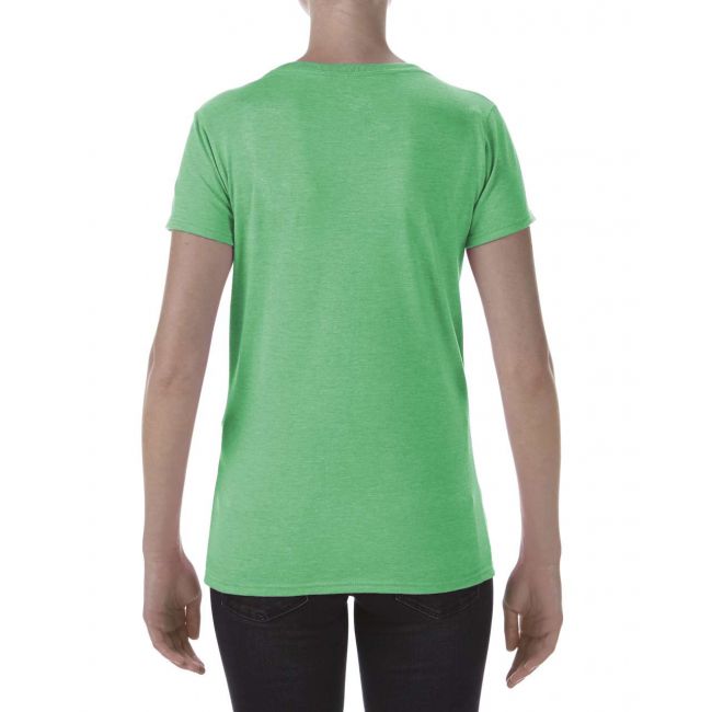 Softstyle® ladies' deep scoop t-shirt culoare heather irish green marimea 2xl