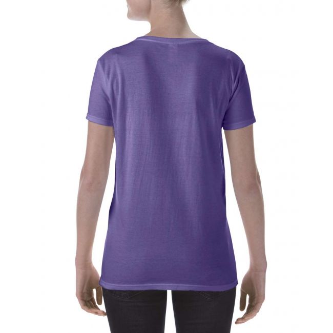 Softstyle® ladies' deep scoop t-shirt culoare heather purple marimea m
