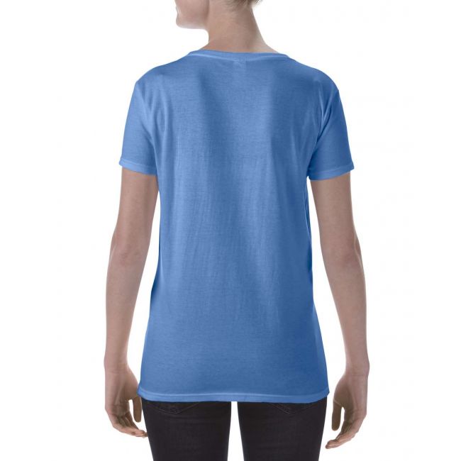 Softstyle® ladies' deep scoop t-shirt culoare heather royal marimea s